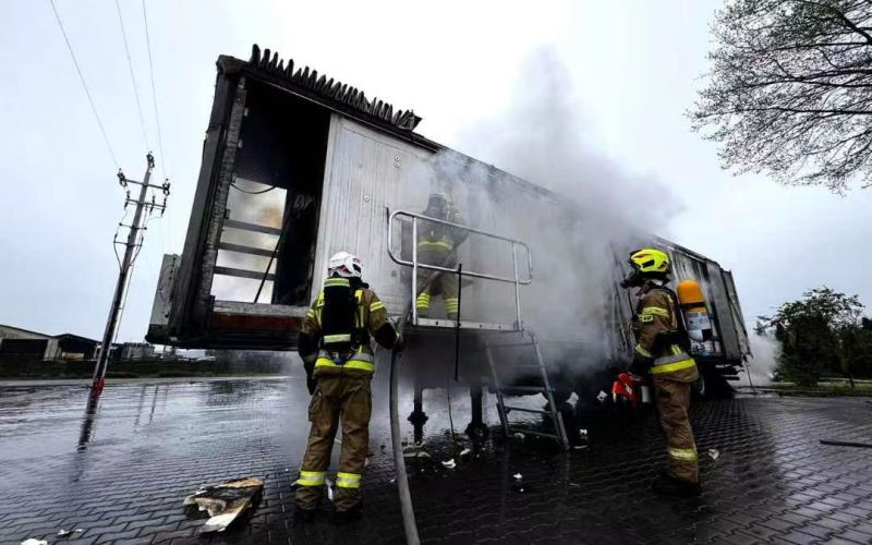 Czajków, Poland — battery fire